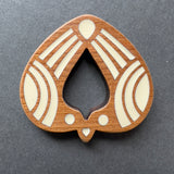 Resin and Cherry Wood Bird Necklaces
