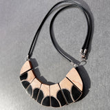 Deco Resin and Steel Necklace