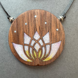 Floral Lotus and Trillium Necklaces