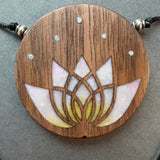 Floral Lotus and Trillium Necklaces