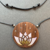 Floral Lotus and Trillium Necklaces