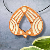 Resin and Cherry Wood Bird Necklaces