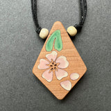 Resin Spring Blooms Necklace with clasp