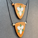 Floral Lotus and Trillium Necklaces
