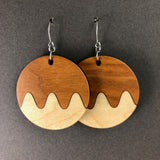 Two Tone Round Earrings